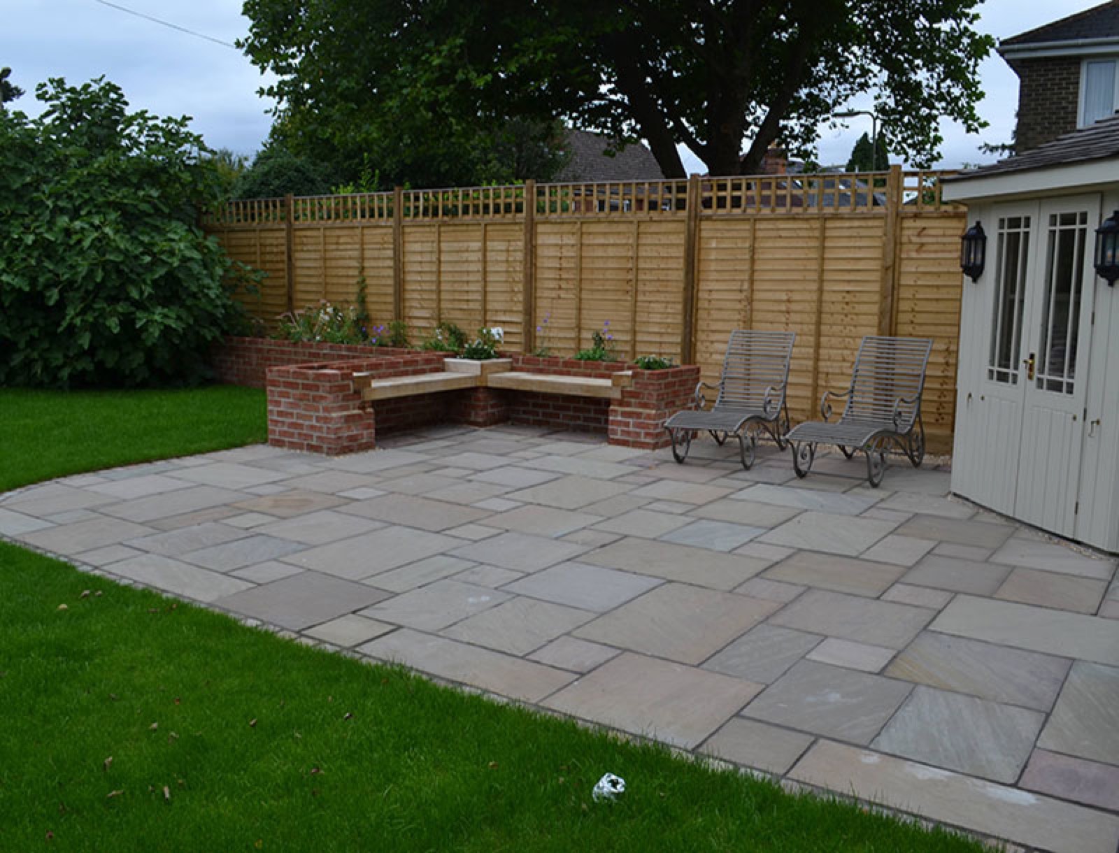 Garden renovation — borders and lawn