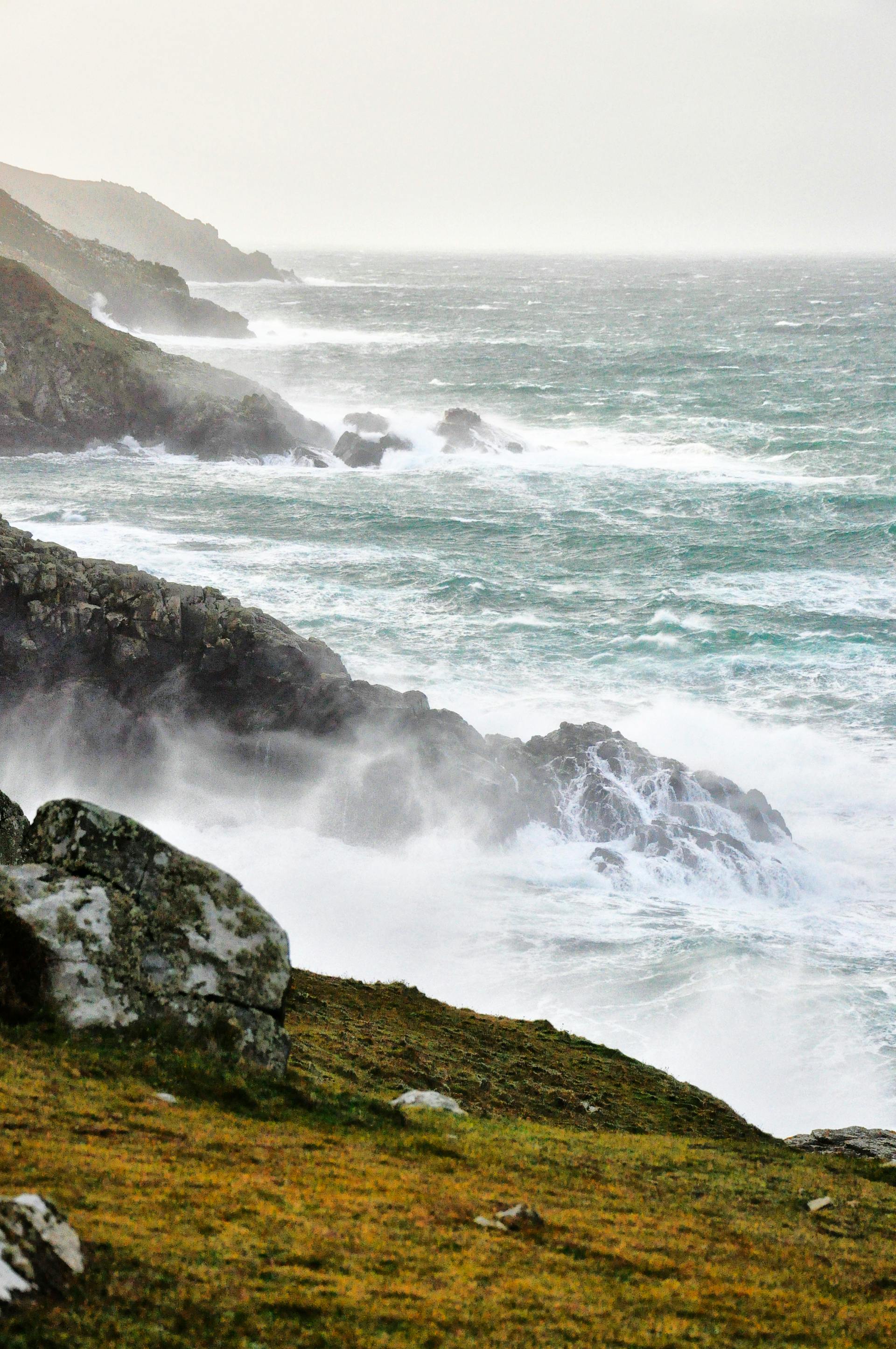 Cornish coastline near Newquay