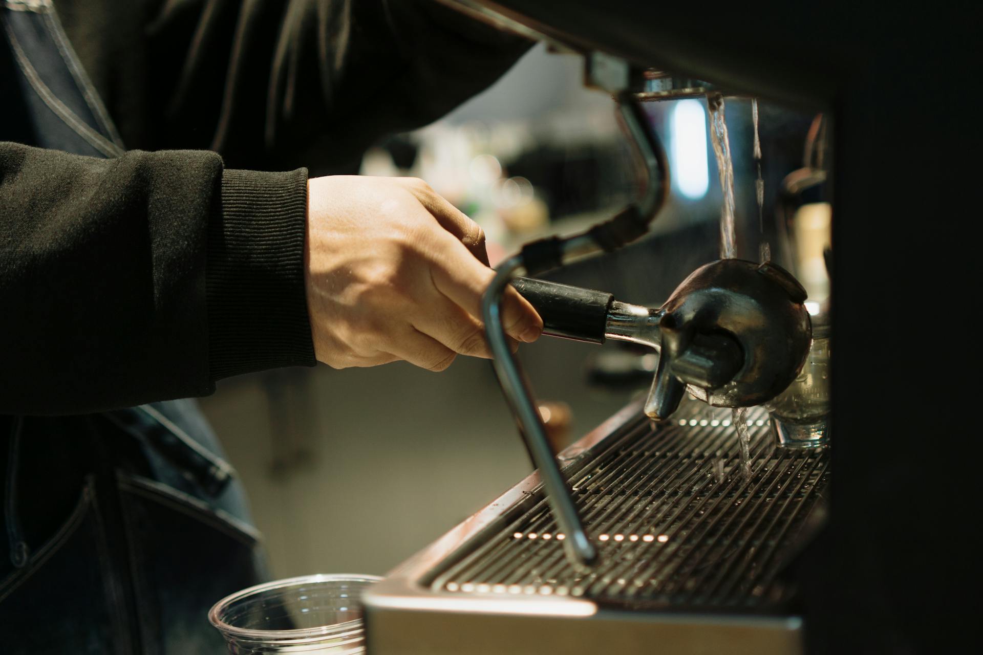 Loose-leaf tea being brewed
